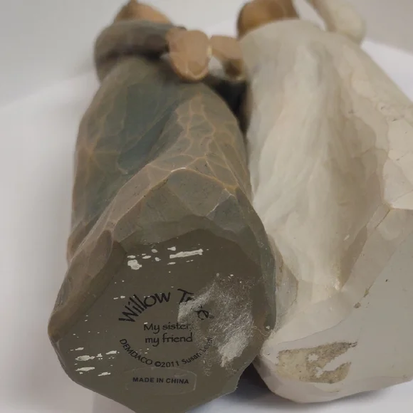 Willow Tree Brown and Cream Sculpture Art - Picture 4 of 5